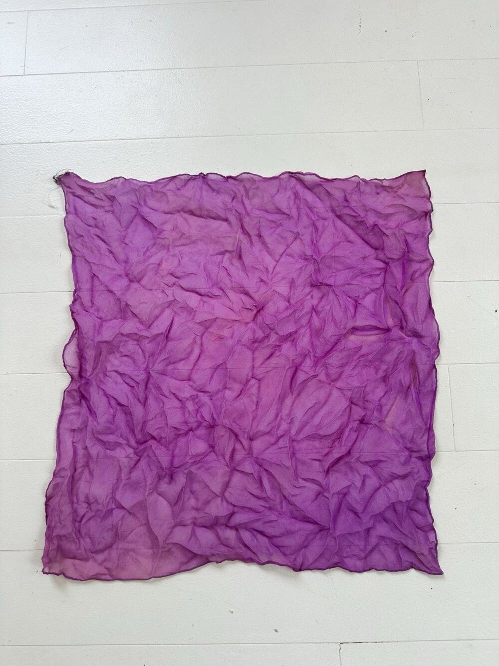 Vintage Made in Japan Silk Scarf Purple